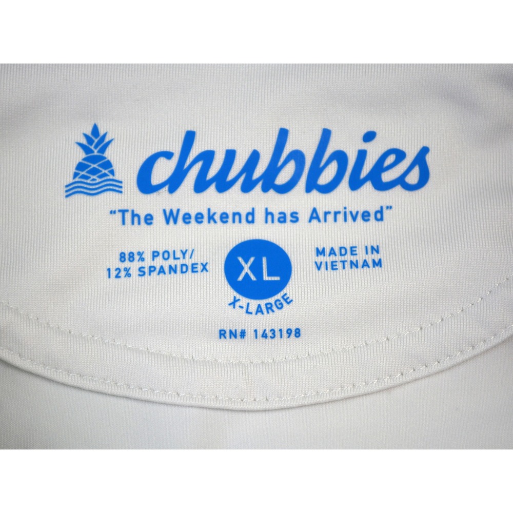 Chubbies Mens XL Performance Stretch Polo Golf Shirt Brushstroke Graphic - Picture 4 of 7